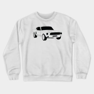 FF Ford Mustang Black Outline Crewneck Sweatshirt